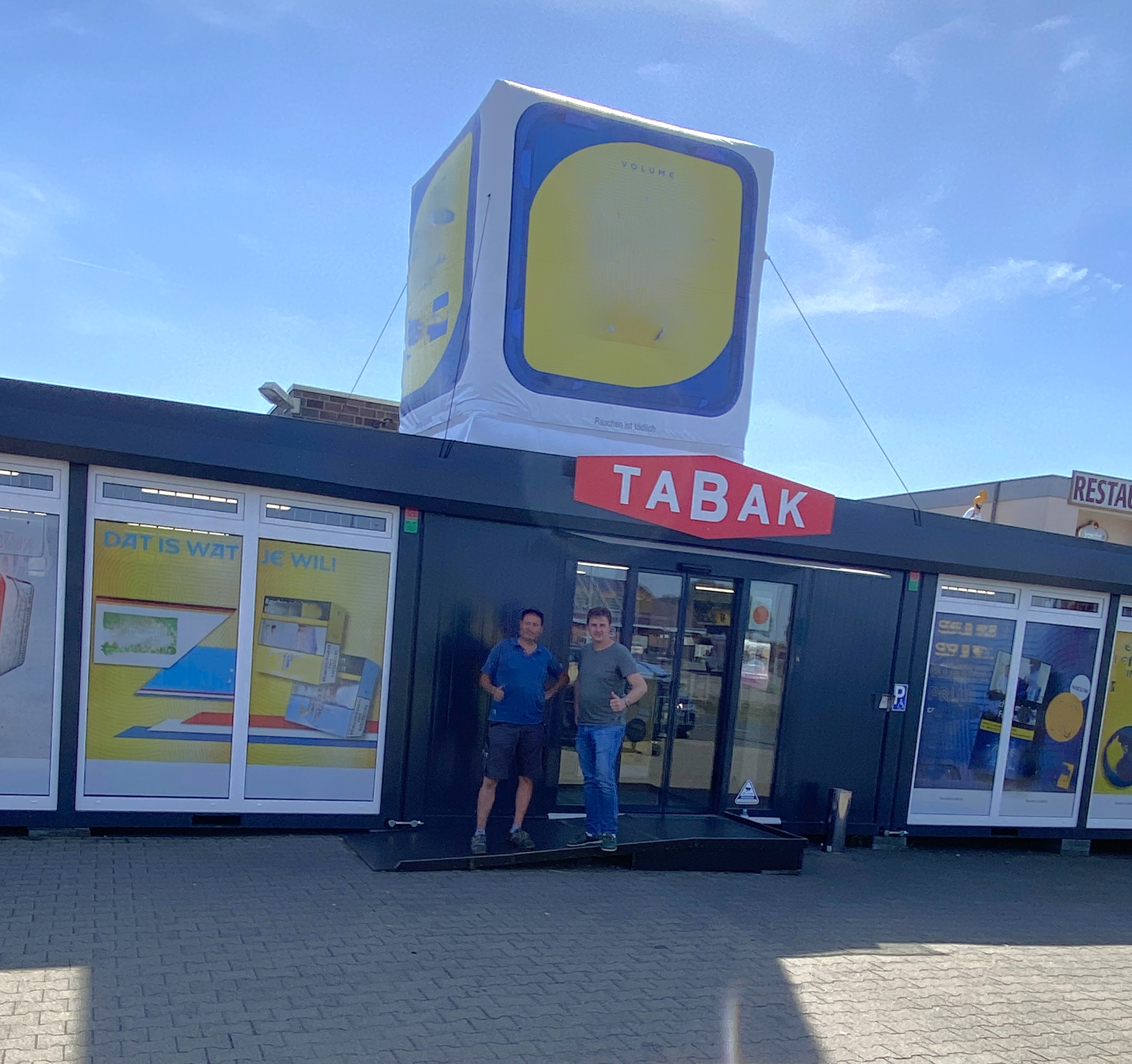 Weltklasse! Unsere Werbung ist von weitem sichtbar!